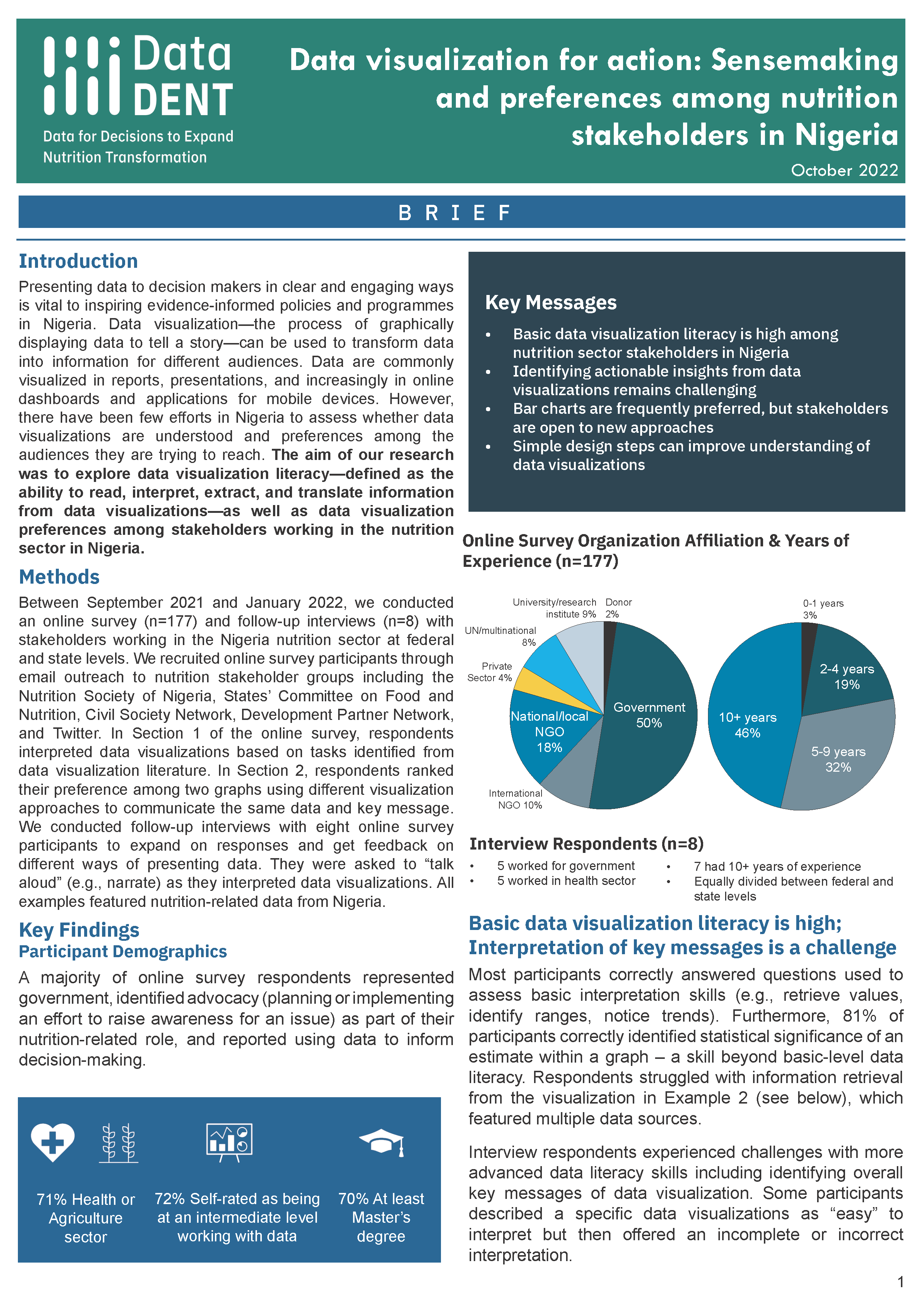 Nigeria data visualization sensemaking preferences brief